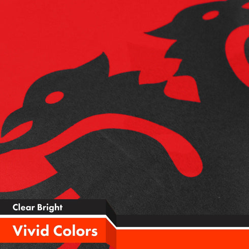 Albania Albanian Flag 3x5 Ft 3-Pack 150D Printed Polyester By G128