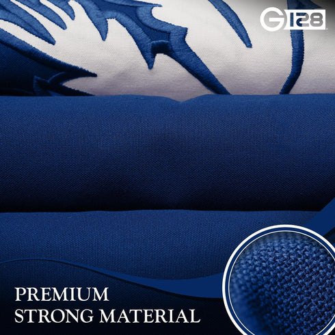 G128 Combo Pack: American USA Flag 2.5x4 Ft & South Carolina Flag 2.5x4 Ft, Both Embroidered SPUN Polyester, Indoor/Outdoor, Brass Grommets