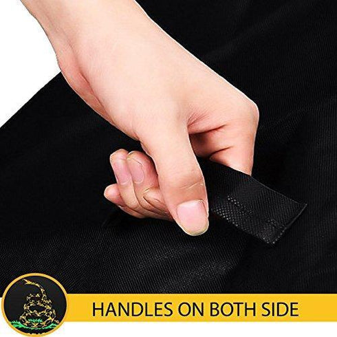 G128 Don't Tread On Me Gadsden Grill Cover | 72 inch | Gas Grill Cover Waterproof, UV Resistant BBQ Grill Cover, Fits Most Brands of Grills