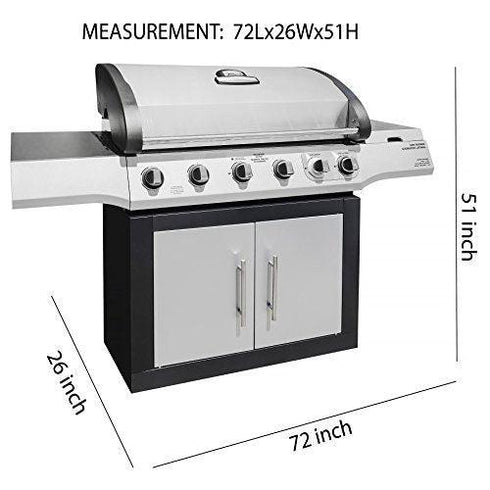 G128 Don't Tread On Me Gadsden Grill Cover | 72 inch | Gas Grill Cover Waterproof, UV Resistant BBQ Grill Cover, Fits Most Brands of Grills