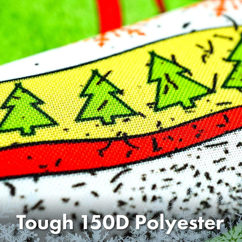 G128 - Christmas Garden Flag, Christmas Themed Decorations - Christmas Mittens, | 12x18 Inch | Printed 150D Polyester - Rustic Holiday Seasonal Outdoor Flag