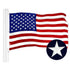 American Flag 300D Embroidered Polyester 5x8 Ft