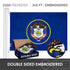 G128 Combo Pack: USA American Flag 3x5 Ft Embroidered Stars & Utah State Flag 3x5 Ft Embroidered Double Sided 2ply