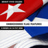 G128 Combo Pack: 6 Ft Tangle Free Aluminum Spinning Flagpole (Silver) & Cuba Cuban Flag 3x5 Ft, ToughWeave Series Embroidered 300D Polyester | Pole with Flag Included