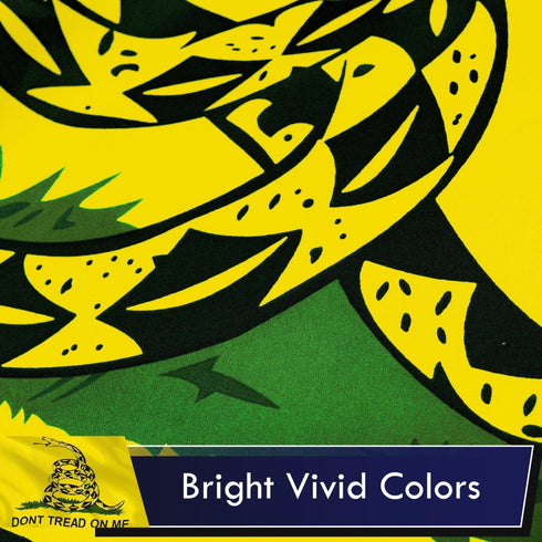 Gadsden (Dont Tread On Me) Flag 75D Printed Polyester 3x5 Ft