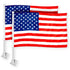 2 Pack: American USA Car Flag | 11x17 In | Double LiteWeave Pro Series Double Sided Printed 150D Polyester | Flagpole Included | Perfect for Festival Celebrations Parades
