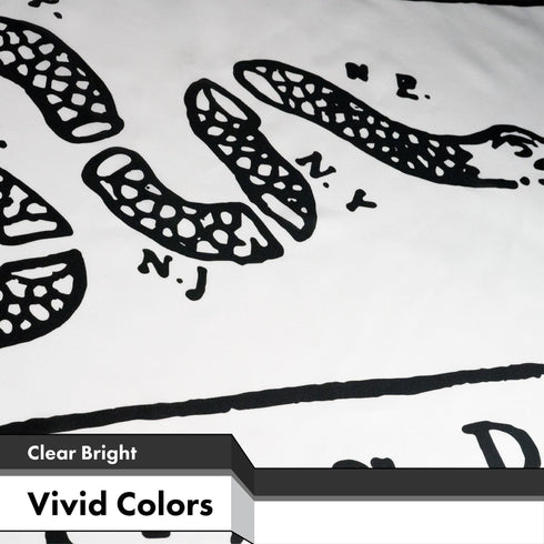 Join, or Die White Flag 3x5 Ft 3-Pack Printed 150D Polyester By G128