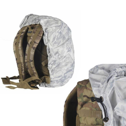 Eosphorus Multicam Alpine Winter Camouflage Backpack Cover Water Repellent Anti dust Ultra Lightweight for Cycling Sports Hiking Camping Hunting