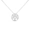.925 Sterling Silver 1/10 Cttw Diamond Tree of Life Pendant Necklace (I-J Color, I3 Clarity)