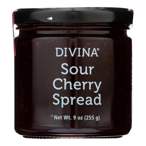 Divina - Spread - Sour Cherry - Case Of 12 - 9 Oz