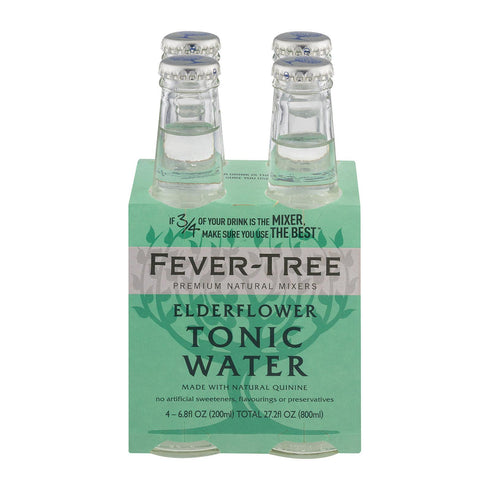Fever - Tree Elderflower Tonic Water - Tonic Water - Case Of 6 - 6.8 Fl Oz.