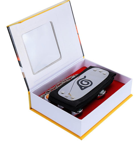 Akatsuki Rings Set 10pcs With Hairband and Chain Cosplay Itachi Sharingan Box