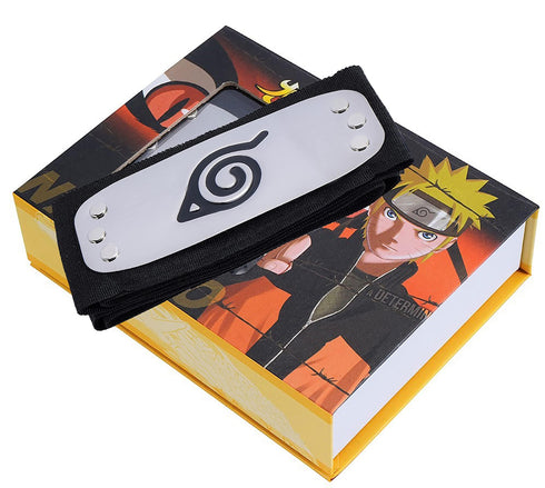 Akatsuki Rings Set 10pcs With Hairband and Chain Cosplay Itachi Sharingan Box