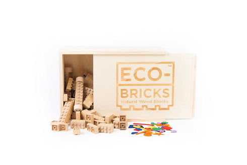 Eco-bricks Bamboo 145pcs + felt