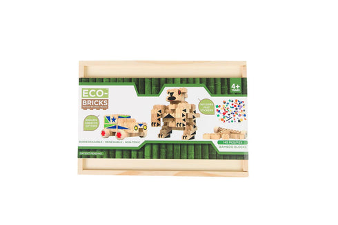 Eco-bricks Bamboo 145pcs + felt