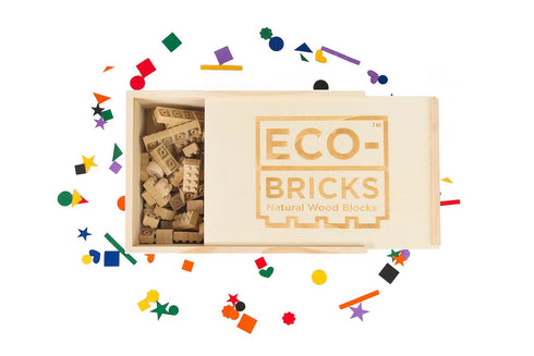 Eco-bricks Bamboo 145pcs + felt
