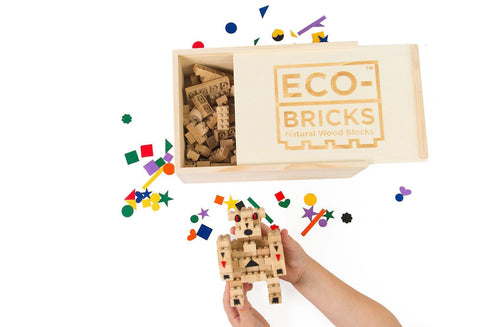 Eco-bricks Bamboo 145pcs + felt