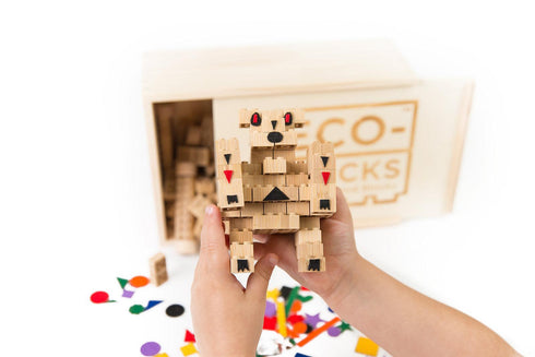 Eco-bricks Bamboo 145pcs + felt