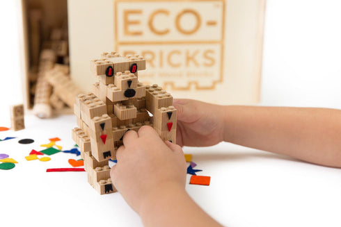Eco-bricks Bamboo 145pcs + felt