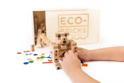 Eco-bricks Bamboo 145pcs + felt