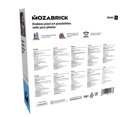 MOZABRICK Photo Construction Set Model S - Transform Any Picture into a Mosaic Wall Art Using Our Constructor and Free App!