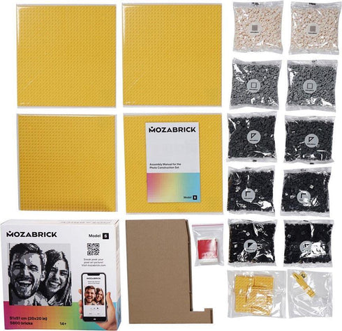 MOZABRICK Photo Construction Set Model S - Transform Any Picture into a Mosaic Wall Art Using Our Constructor and Free App!