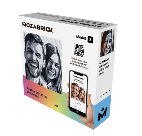 MOZABRICK Photo Construction Set Model S - Transform Any Picture into a Mosaic Wall Art Using Our Constructor and Free App!