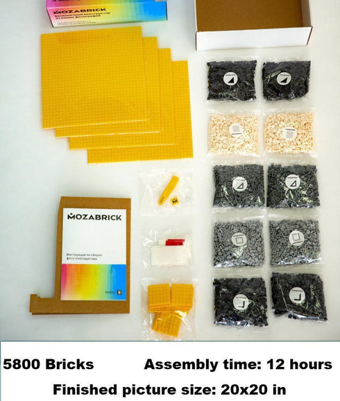 MOZABRICK Photo Construction Set Model S - Transform Any Picture into a Mosaic Wall Art Using Our Constructor and Free App!