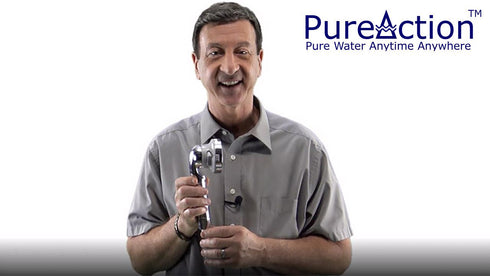 PureAction Luxury Filtered Shower Head with Handheld Hose Hard Water Softener High Pressure & Water Saving Showerhead Filter Removes Chlorine & Flouride For Dry Skin & Hair SPA Showerhead Filter