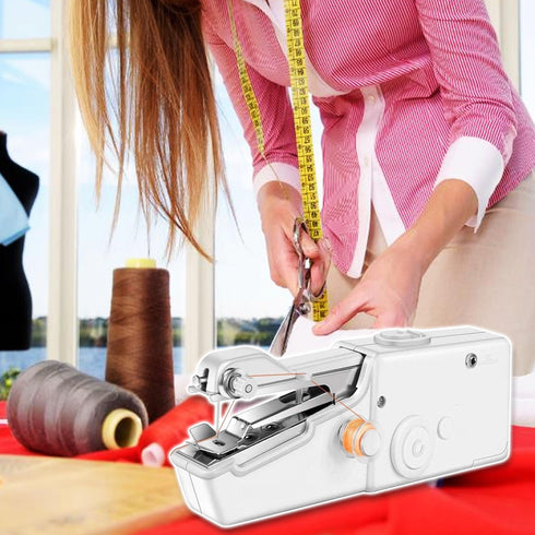 Handheld Sewing Machine Portable Mini Cordless Stitch Tool For Fabric Clothing