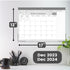 Desk Calendar 2024 17x12 Wall Calendar Thick Paper & Notes Section Runs from December 2023 December 2024 (Gray)