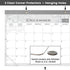 Desk Calendar 2024 17x12 Wall Calendar Thick Paper & Notes Section Runs from December 2023 December 2024 (Gray)
