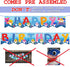 Happy Birthday Banner DOO Garland Shark Theme Party Supplies For Kids Baby Shower Party and Children Birthdays Party Decorations Set of 15 flags