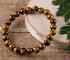 WFJ Genuine Tiger Eye Bracelet 10mm 19cm, Natural Yellow Brown Tiger's eye Crystal Healing Protection Willpower, Confidence, Motivation, Focus Goal