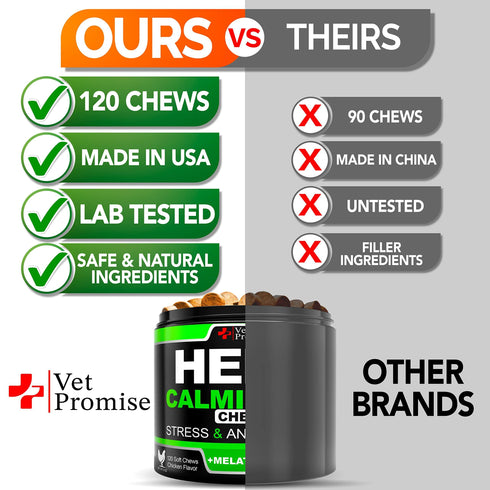 Hemp Calming Chews for Dogs with Anxiety and Stress Dog Calming Treats Dog Anxiety Relief Separation Travel Barking Melatonin for Dogs Hemp Oil Calming Treats for Dogs 120 Treats