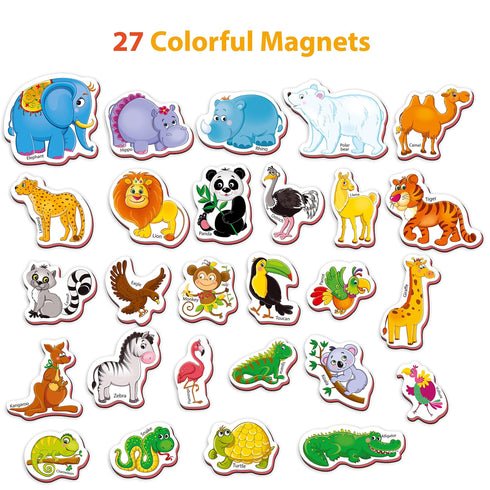 27 Fridge Magnets for Toddlers – Refrigerator Magnets for Toddlers 1 3 Kids Magnets for Fridge Animal Baby Magnets Refrigerator Magnets for Kids