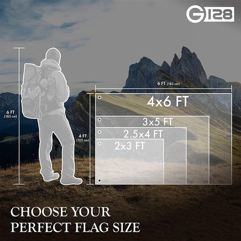 3x5 Ft American Flag Deluxe TearProof Series Featuring Super Tough Spun Polyester Embroidered Stars Sewn Stripes