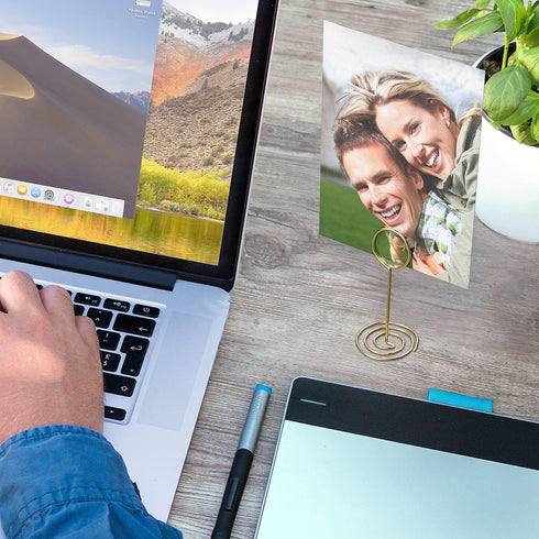 10 Pack Table Number Holders for Wedding Gold Place Card Holder Table Sign Holders Picture Photo Holders for Tables Mini Table Number Stands Gold Small Gold Table Number Holders Clip Stand