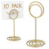 10 Pack Table Number Holders for Wedding Gold Place Card Holder Table Sign Holders Picture Photo Holders for Tables Mini Table Number Stands Gold Small Gold Table Number Holders Clip Stand