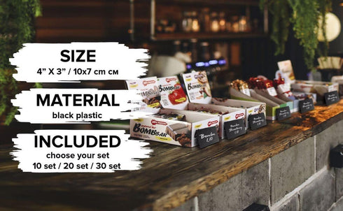 10 Pack Mini Chalkboard Signs for Food 3x4 inch Party Buffet Tables Wedding Bakery Small Chalkboard Signs Mini Chalkboard Signs for Food Chalkboard Buffet Signs Table Sign Chalkboard