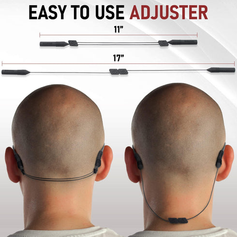 Eye Glasses String Strap Holder No Tail Sunglass Strap for Men Adjustable Eyeglass Strap for Women Wired Eyewear Retainer Lanyard 2 Cords 17 XL