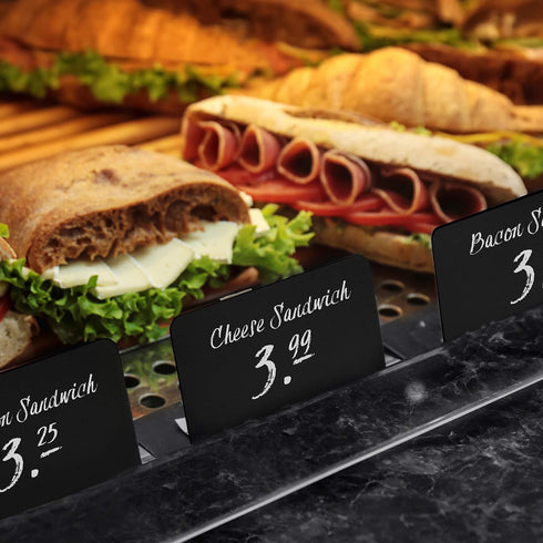 30 Pack Mini Chalkboard Signs 4 x3 for Food Buffet Tables Small Chalkboard Sign Mini Chalkboard Signs for Food Table Chalkboard Signs Mini Blackboard Signs for Food Buffet Food Cards