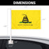 2 Pack: Gadsden Don't Tread On Me Car Flag | 11x17 In | Double LiteWeave Pro Series Double Sided Printed 150D Polyester | Flagpole Included | Perfect for Festival Celebrations Parades