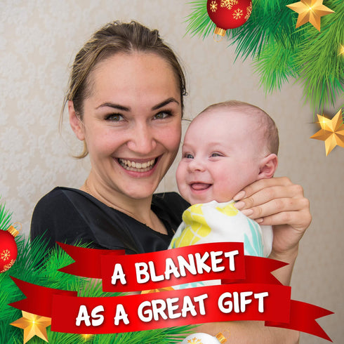 Muslin Swaddle Blanket Large 47 x47 Pineapple Print Super Soft Breathable Bamboo Cotton for Newborn Infant Baby Receiving Swaddling Blanket Wrap Boys Girls