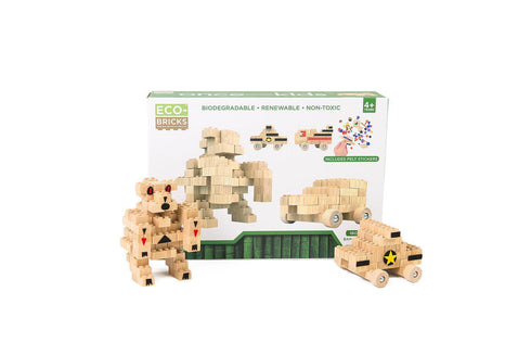 Eco-Bricks Bamboo Education Set 180pcs