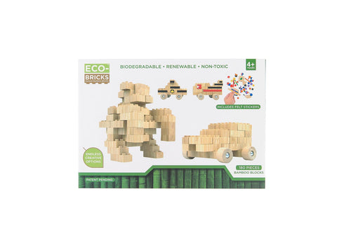 Eco-Bricks Bamboo Education Set 180pcs