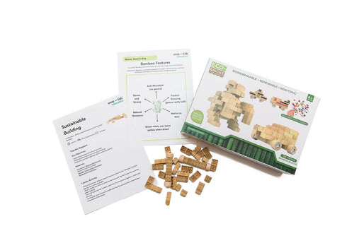 Eco-Bricks Bamboo Education Set 180pcs