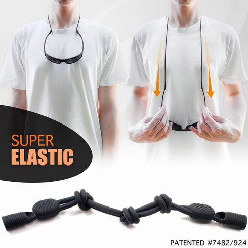 Eyeglass Strap Holder String Adjustable Eye Glasses Holders Around Head No Tail Sunglasses Holder Glasses Strap for Men Women Glasses Lanyard String 3 Cords