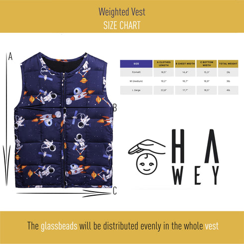 Weighted Vest for Kids Sensory Ages 5 to 9 Adjustable Kids Weighted Vest with 2lb weight Breathable and Washable Compression Vest