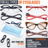 Eyeglass Chains for Women Men Premium ECO Leather Glasses Strap Holder Eyeglasses Chain Cords String Eyeglass Lanyards Holders Around Neck